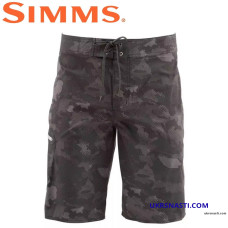 Шорты Simms Tumunu Board Short Print Hex Flo Camo Carbon размер 38W